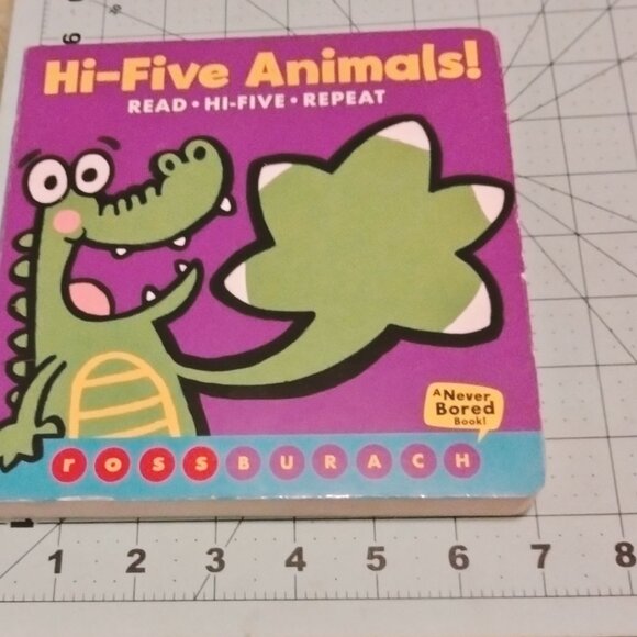 Hi Five Animals Board Book Ross Burach Interactive Reading Kids Scholastic Press - Picture 4 of 6